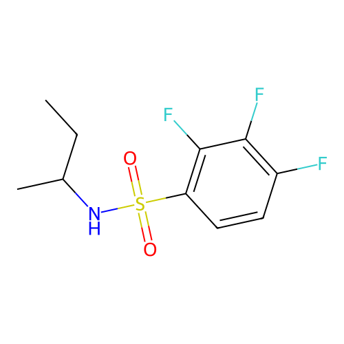 n-(Sec-butyl)-2,3,4-trifluorobenzenesulfonamide structure