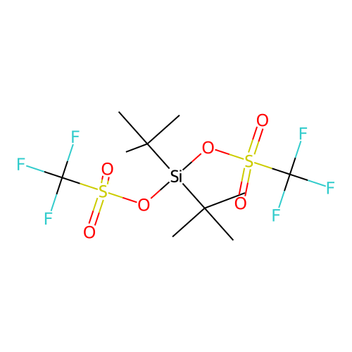 (Ditert-butyl(trifluoromethylsulfonyloxy)silyl) trifluoromethanesulfonate structure