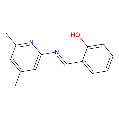 2-(4,6-Dimethyl-2-pyridyliminomethyl)phenol structure