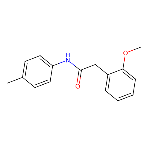 2-(2-methoxyphenyl)-N-(4-methylphenyl)acetamide structure