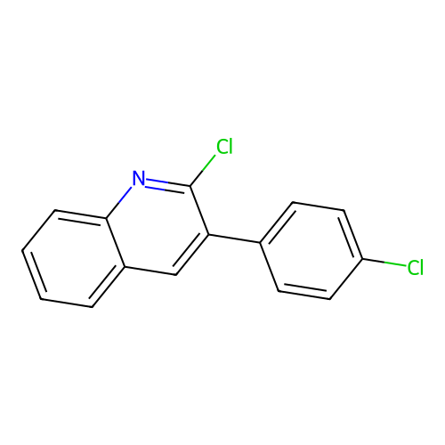 2-Chloro-3-(4-chlorophenyl)quinoline structure
