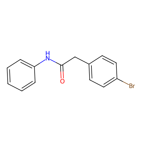 2-(4-bromophenyl)-N-phenylacetamide structure