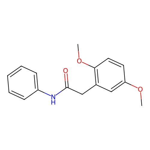 2-(2,5-dimethoxyphenyl)-N-phenylacetamide structure