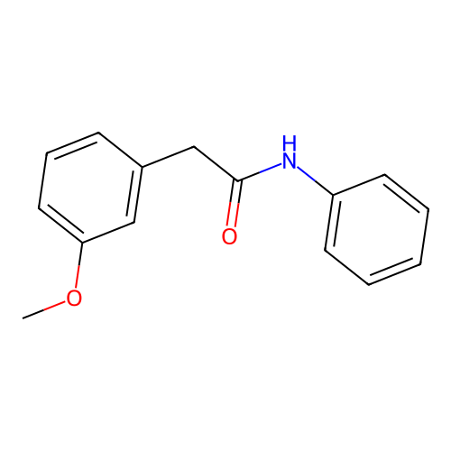 2-(3-methoxyphenyl)-N-phenylacetamide structure