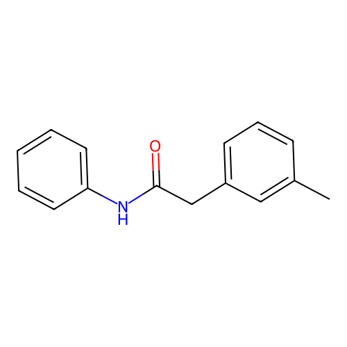 2-(3-methylphenyl)-N-phenylacetamide structure