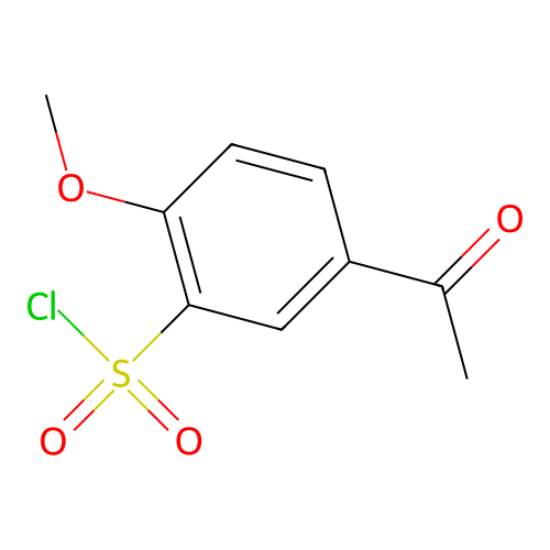 5-Acetyl-2-methoxybenzenesulfonyl chloride structure