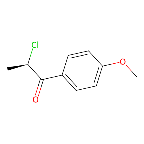 (2R)-2-chloro-1-(4-methoxyphenyl)propan-1-one structure