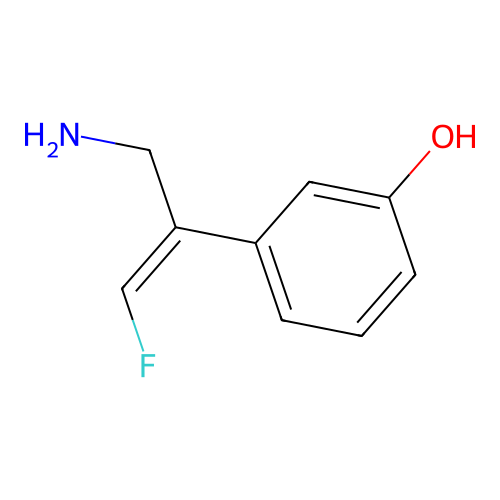 (E)-beta-Fluoromethylene-m-tyramine structure