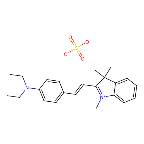 C.I. Basic Violet 16, sulfate salt structure