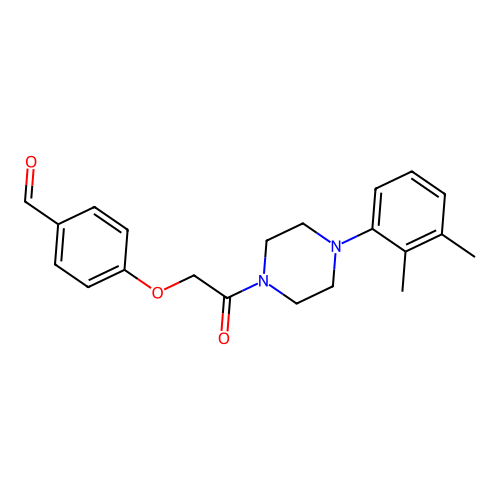 4-[2-[4-(2,3-Dimethylphenyl)piperazin-1-yl]-2-oxoethoxy]benzaldehyde structure
