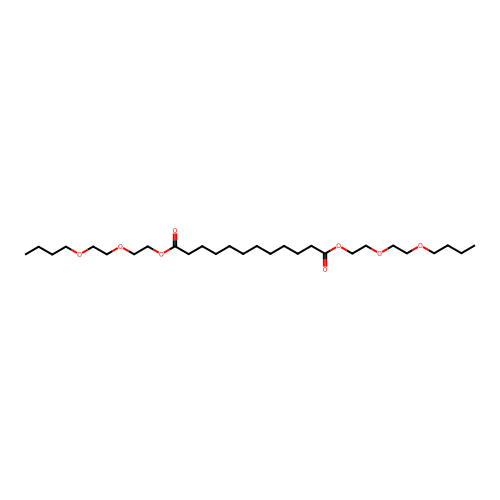 Bis(2-(2-butoxyethoxy)ethyl) dodecanedioate structure