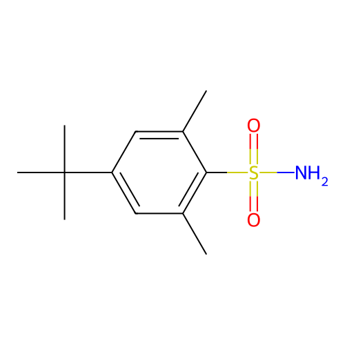 4-Tert-butyl-2,6-dimethylbenzene-1-sulfonamide structure