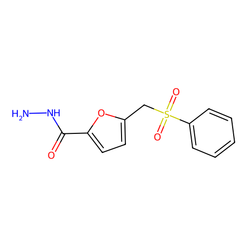 5-((Benzenesulfonyl)methyl)furan-2-carbohydrazide structure