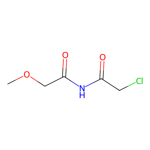 N-(2-chloroacetyl)-2-methoxyacetamide structure