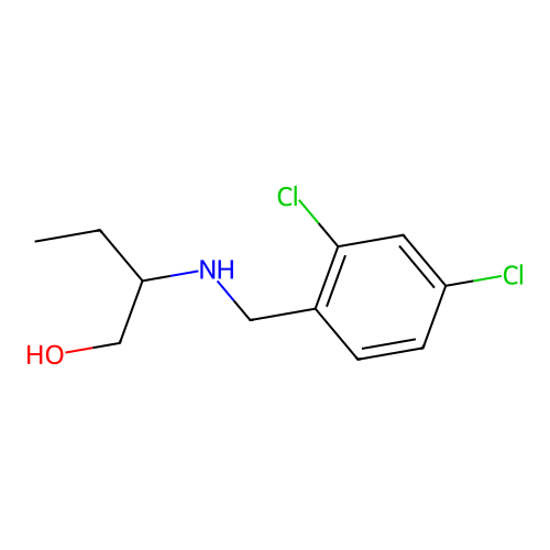 2-{[(2,4-Dichlorophenyl)methyl]amino}butan-1-ol structure