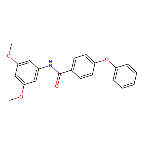 N-(3,5-dimethoxyphenyl)-4-phenoxybenzamide structure