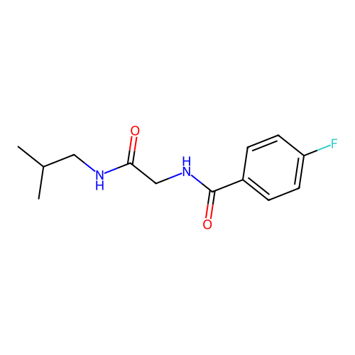 4-Fluoro-N-(2-(isobutylamino)-2-oxoethyl)benzamide structure