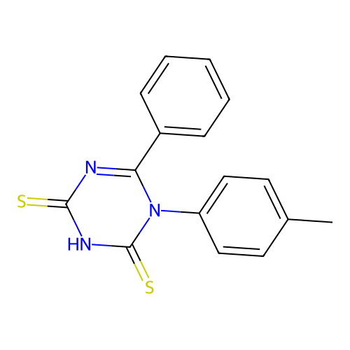 1-(4-Methylphenyl)-6-phenyl-1,3,5-triazine-2,4-dithione structure