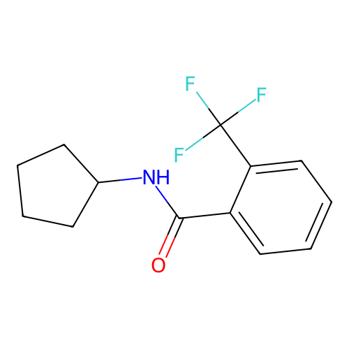 N-cyclopentyl-2-(trifluoromethyl)benzamide structure