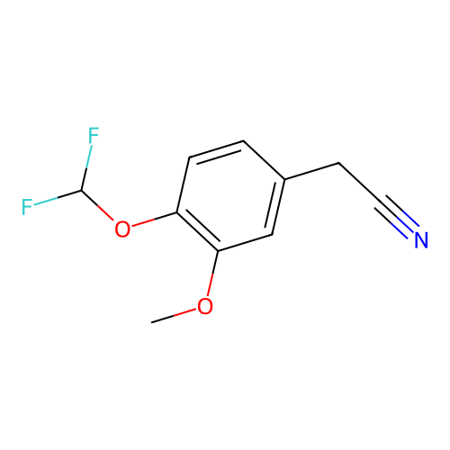 2-[4-(Difluoromethoxy)-3-methoxyphenyl]acetonitrile structure