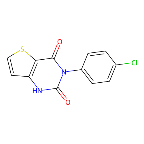3-(4-chlorophenyl)thieno[3,2-d]pyrimidine-2,4(1H,3H)-dione structure
