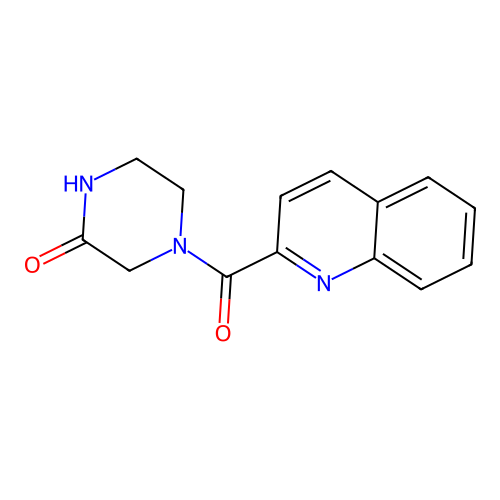 4-(Quinoline-2-carbonyl)piperazin-2-one structure