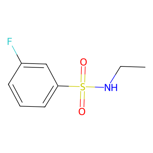 N-ethyl-3-fluorobenzene-1-sulfonamide structure