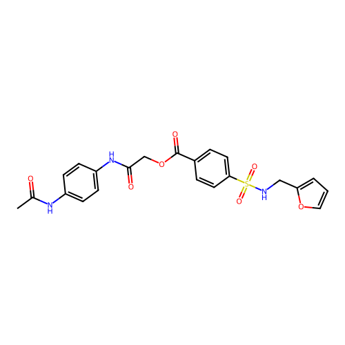 [2-(4-Acetamidoanilino)-2-oxoethyl] 4-(furan-2-ylmethylsulfamoyl)benzoate structure