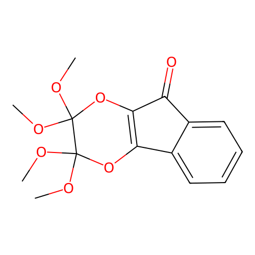 2,2,3,3-Tetramethoxyindeno[1,2-b][1,4]dioxin-9-one structure