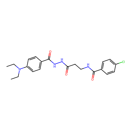 4-Chloro-N-(3-{2-[4-(diethylamino)benzoyl]hydrazinyl}-3-oxopropyl)benzamide structure