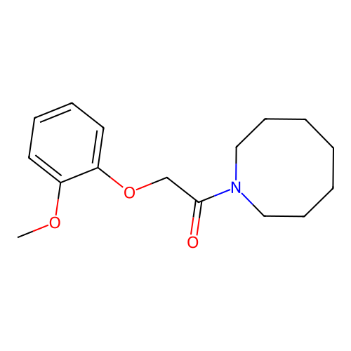 1-(Azocan-1-yl)-2-(2-methoxyphenoxy)ethanone structure