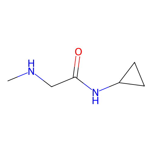 N-cyclopropyl-2-(methylamino)acetamide structure