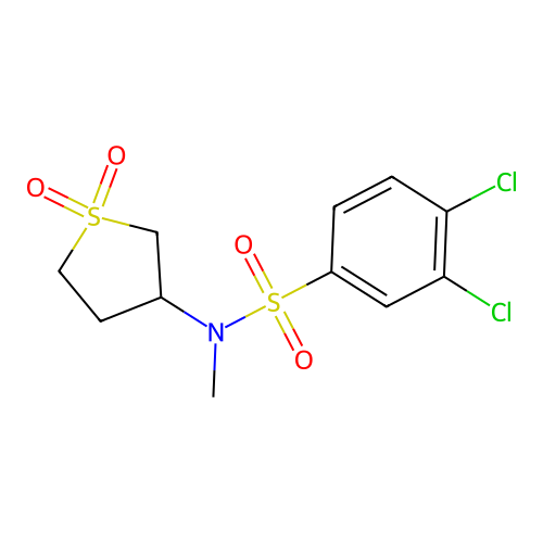 3,4-dichloro-N-(1,1-dioxo-1lambda6-thiolan-3-yl)-N-methylbenzene-1-sulfonamide structure