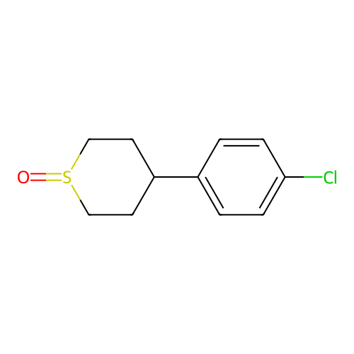 4-(p-Chlorophenyl)thiane 1-oxide structure