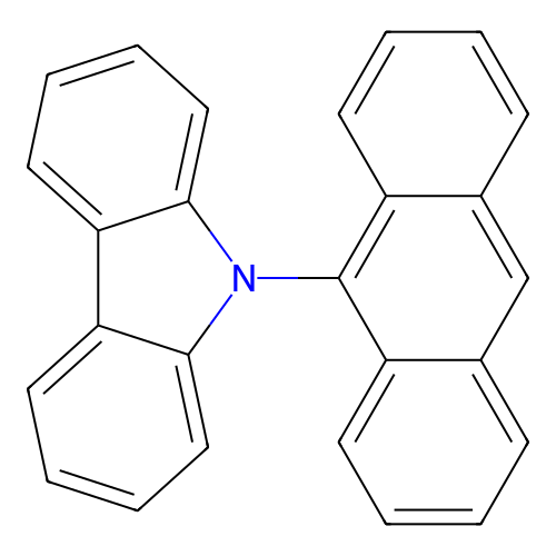 9H-carbazole, 9-(9-anthracenyl)- structure
