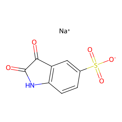 Sodium 2,3-dioxoindoline-5-sulfonate structure