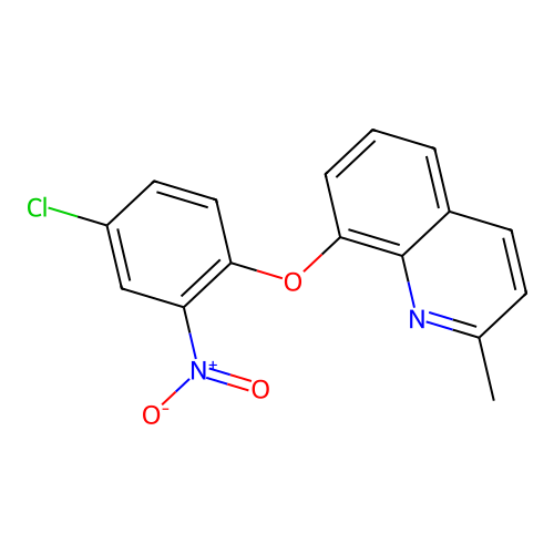 8-(4-Chloro-2-nitrophenoxy)-2-methylquinoline structure