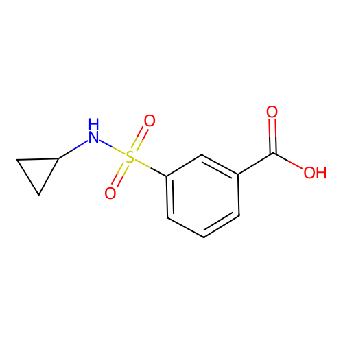 3-(cyclopropylsulfamoyl)benzoic Acid structure