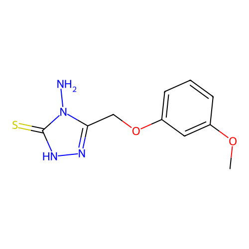 4-amino-5-(3-methoxyphenoxymethyl)-4H-1,2,4-triazole-3-thiol structure