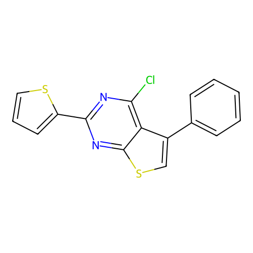 4-Chloro-5-phenyl-2-(thiophen-2-yl)thieno[2,3-d]pyrimidine structure