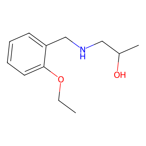 1-{[(2-Ethoxyphenyl)methyl]amino}propan-2-ol structure