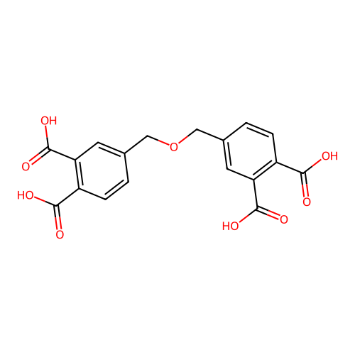 4,4'-[Oxybis(methylene)]di(benzene-1,2-dicarboxylic acid) structure