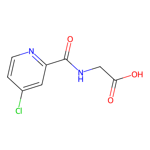 2-((4-Chloropyridin-2-yl)formamido)acetic acid structure