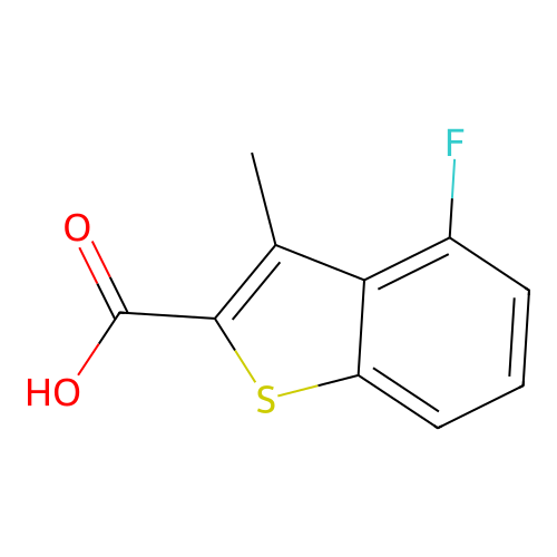 4-Fluoro-3-methyl-1-benzothiophene-2-carboxylic acid structure