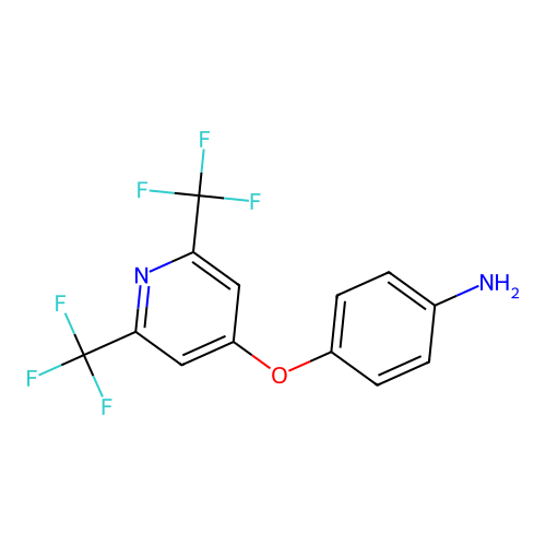 4-[[2,6-Bis(trifluoromethyl)-4-pyridinyl]oxy]aniline structure