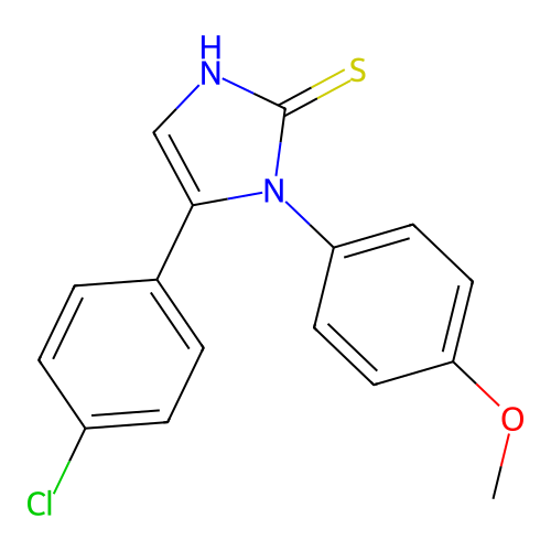 4-(4-chlorophenyl)-3-(4-methoxyphenyl)-1H-imidazole-2-thione structure