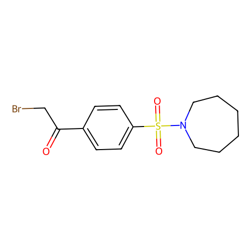 1-[4-(Azepane-1-sulfonyl)phenyl]-2-bromoethan-1-one structure