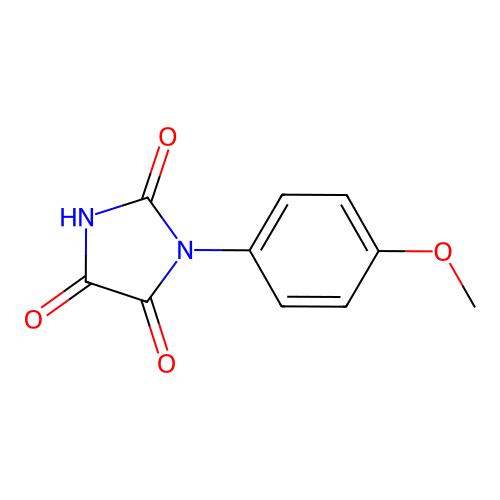 1-(4-Methoxyphenyl)imidazolidine-2,4,5-trione structure