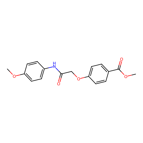Methyl 4-[2-(4-methoxyanilino)-2-oxoethoxy]benzoate structure