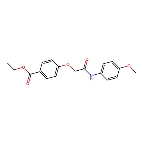Ethyl 4-[2-(4-methoxyanilino)-2-oxoethoxy]benzoate structure